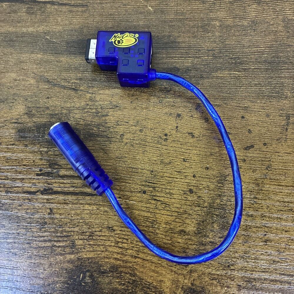 Vintage Mad Catz Gameboy Advance SP 3.5mm Headphone Jack Adapter